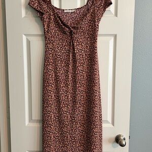 PinkBlush Maternity Floral Midi Dress